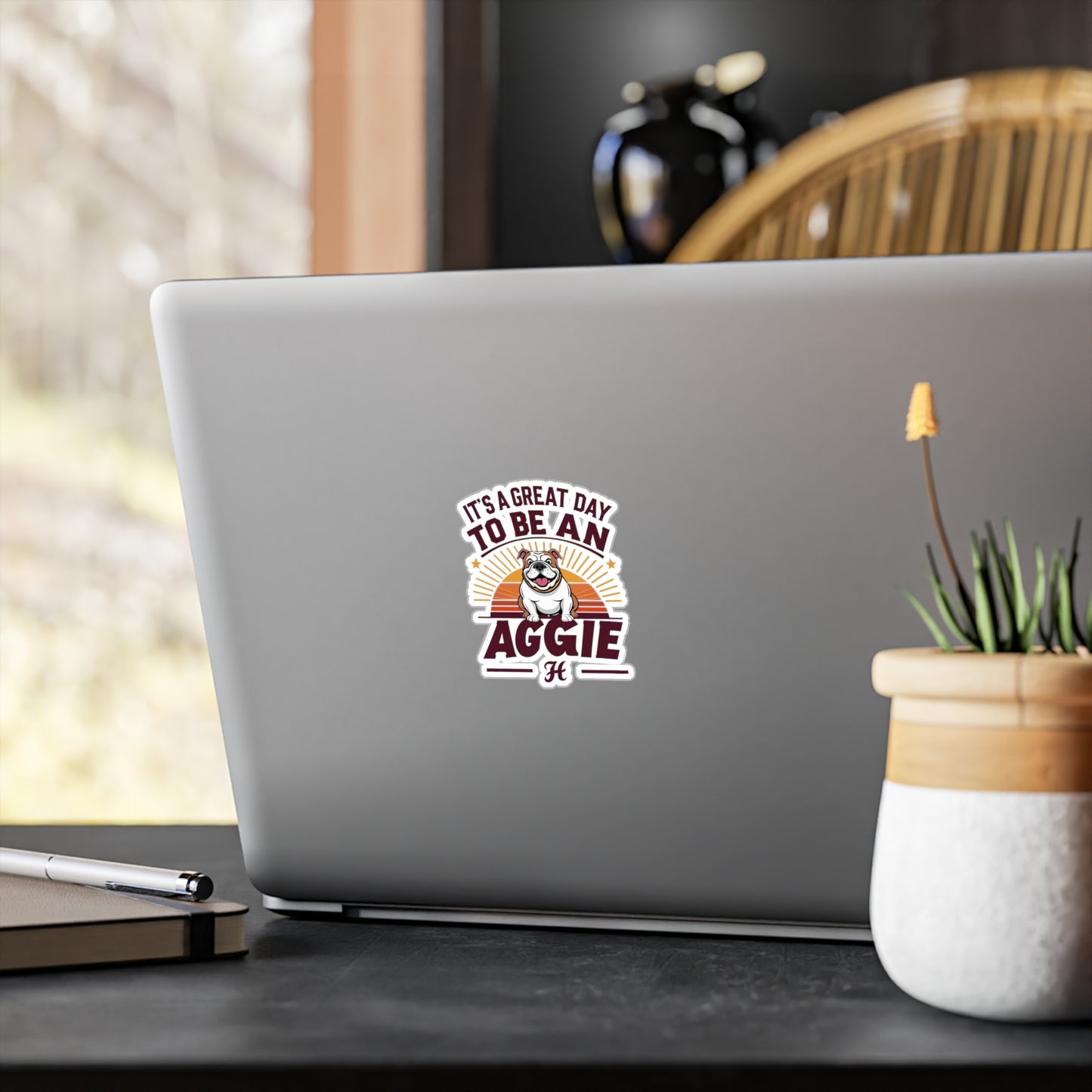 Kiss-Cut Vinyl Decal \ It's a Great Day to be an Aggie! \ GDA2