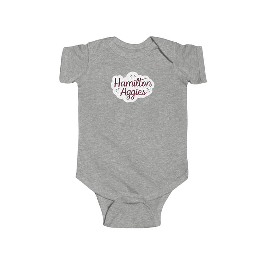 Short Sleeve Baby Bodysuit \ Hamilton Aggies \ HAG1