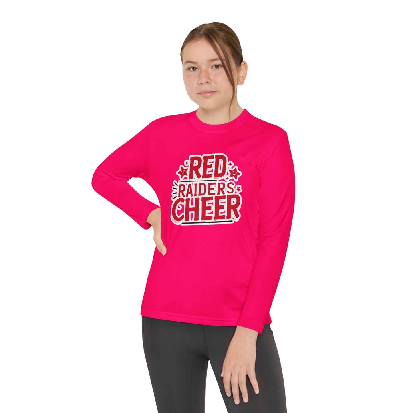 Youth Long Sleeve Tee \ Marion County Red Raiders Cheer \ MCC2