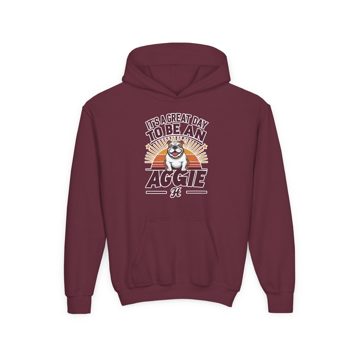 Youth Hoodie Sweatshirt \ It's a Great Day to be an Aggie! \ GDA2