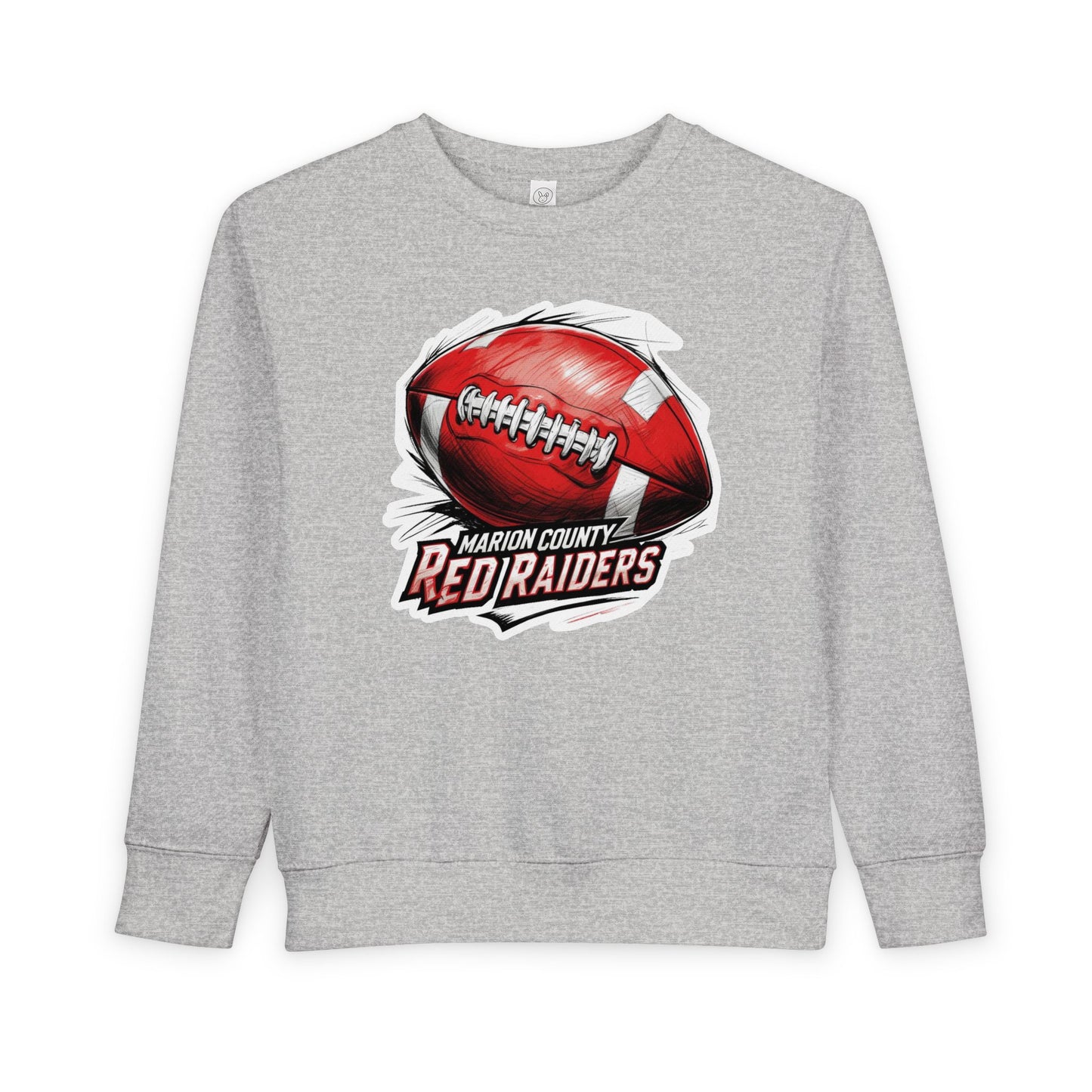 Toddler Crewneck Sweatshirt \ Marion County Red Raiders Football \ MCF1