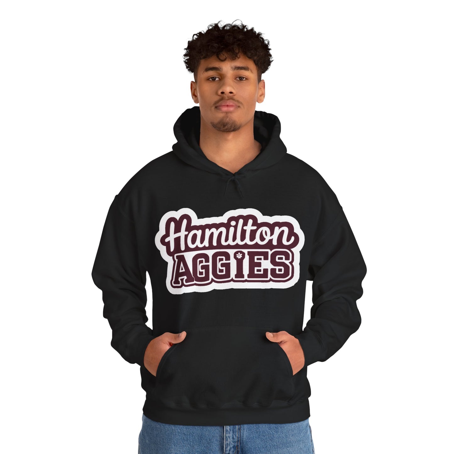 Adult Hoodie Sweatshirt \ Hamilton Aggies \ HAG2