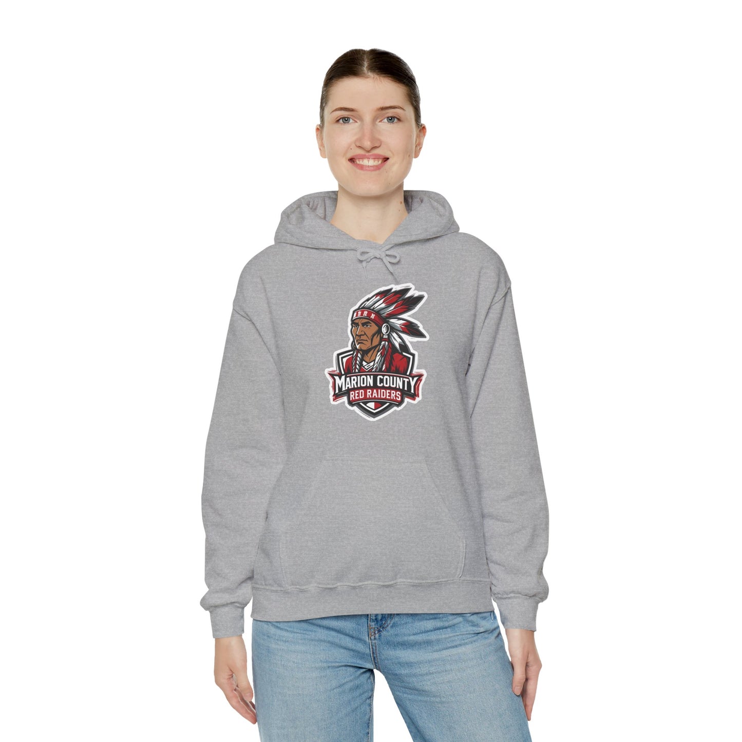 Adult Hooded Sweatshirt \ Marion County Red Raiders \ MC2