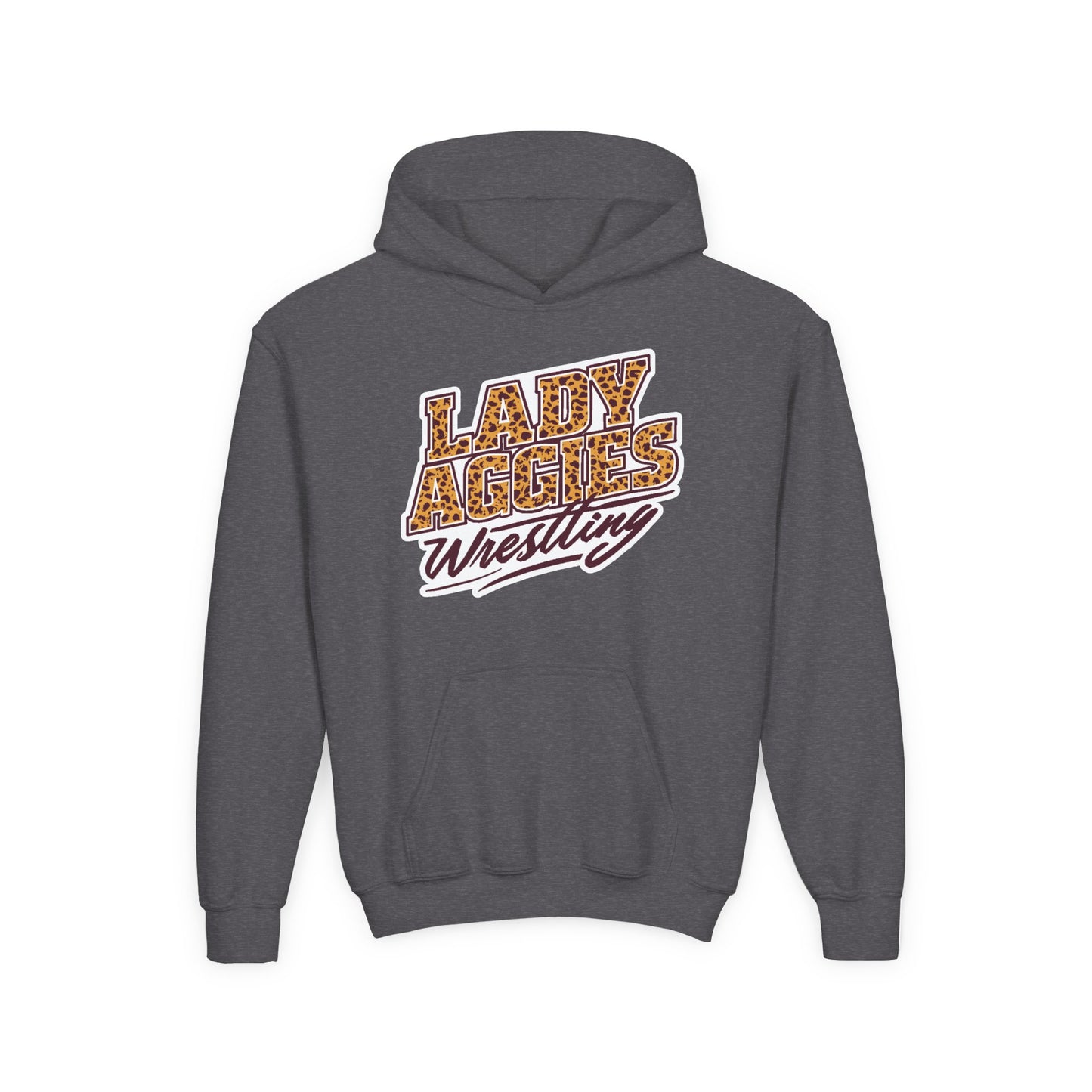 Youth Hoodie Sweatshirt \ Hamilton Aggies Wrestling \ HAWG3