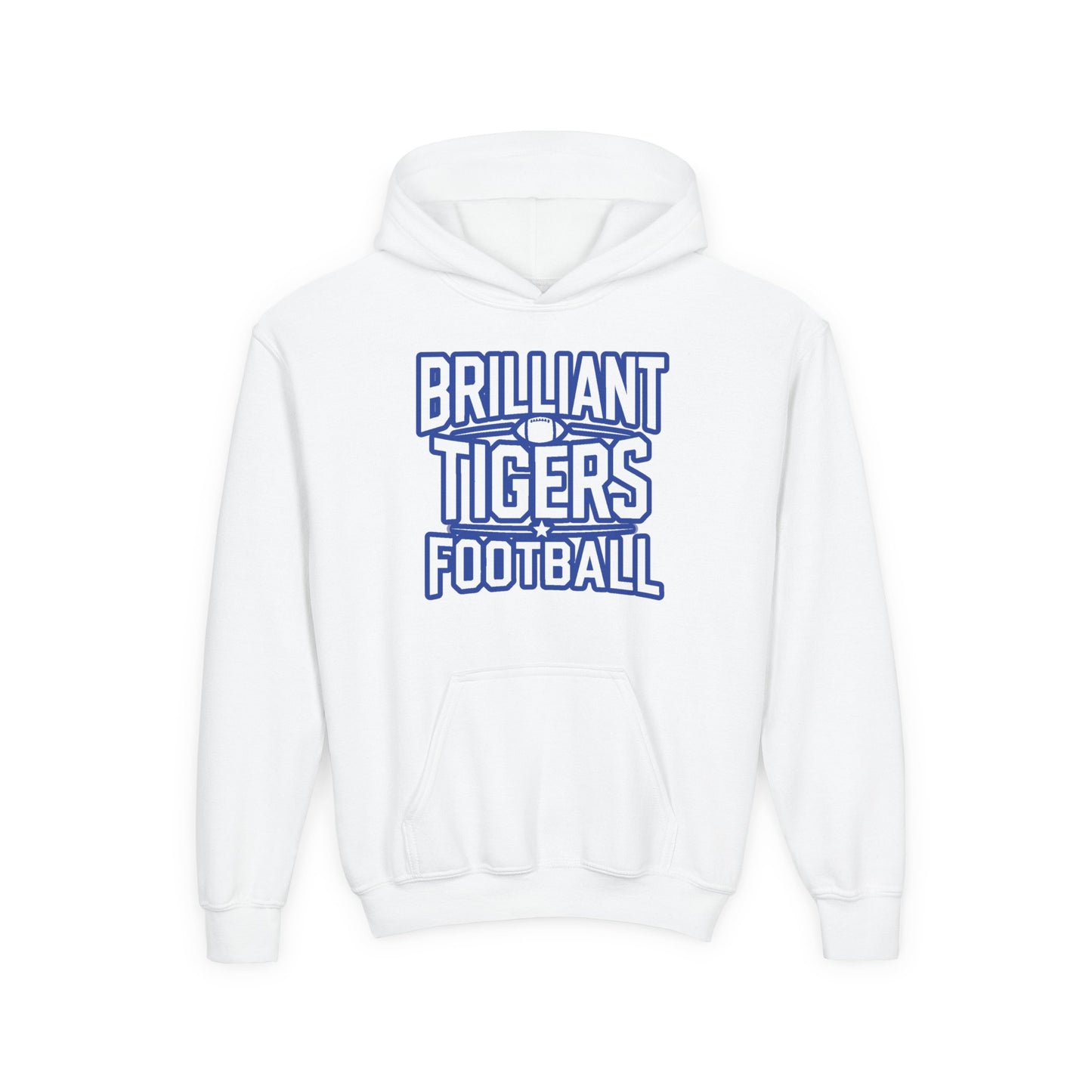 Youth Hoodie Sweatshirt \ Brilliant Tigers Football \ BTF1