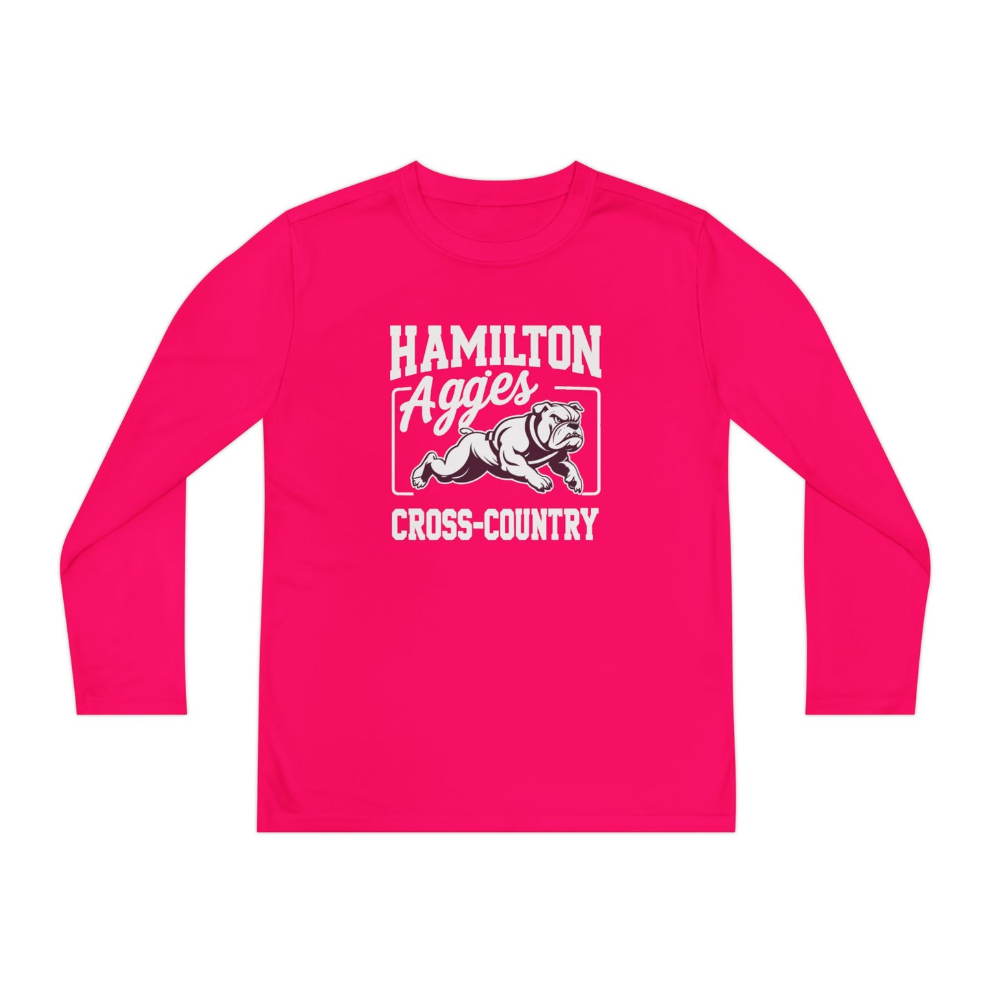 Youth Long Sleeve Tee \ Hamilton Aggies Cross-Country \ HCC2