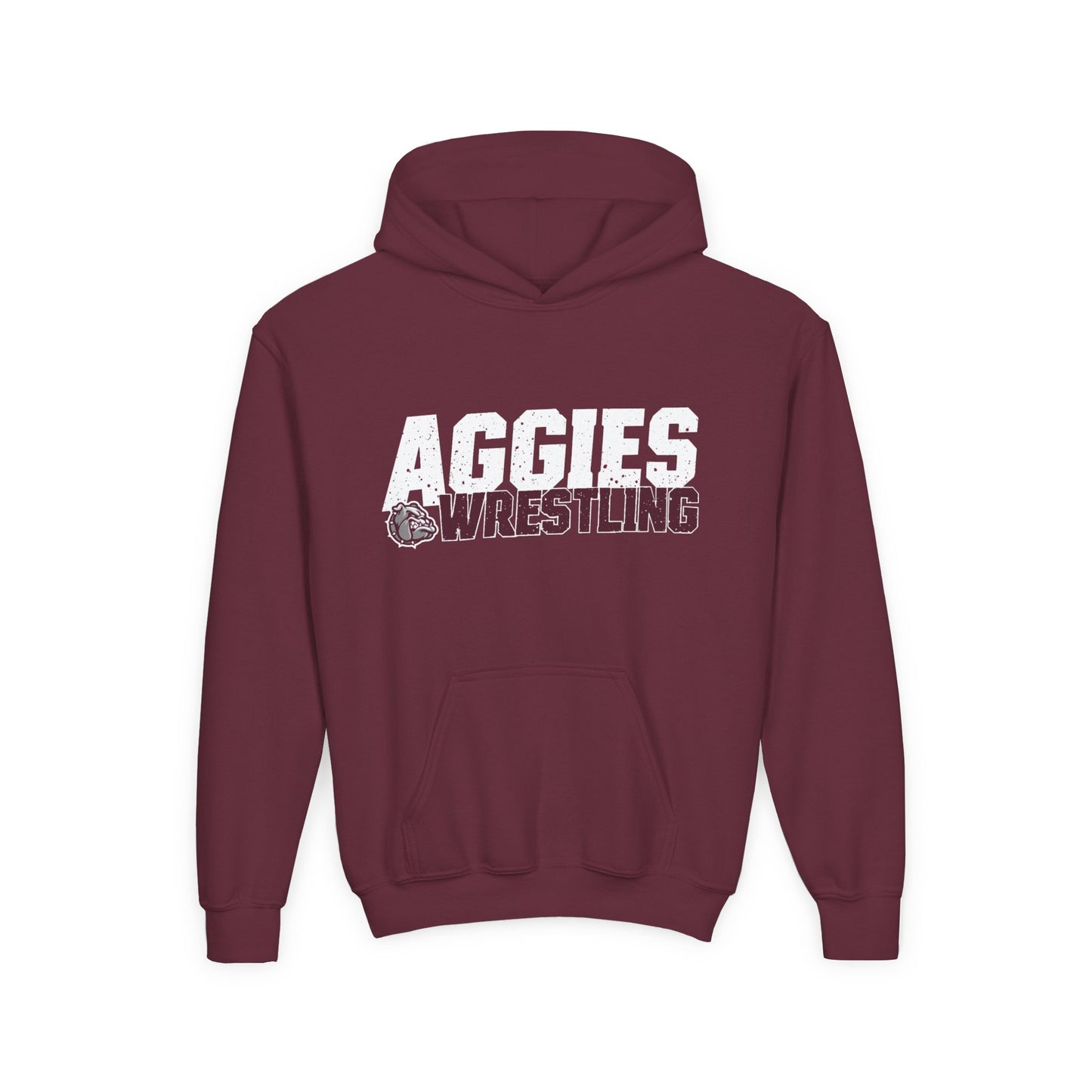 Youth Hoodie Sweatshirt \ Hamilton Aggies Wrestling \ HAW3