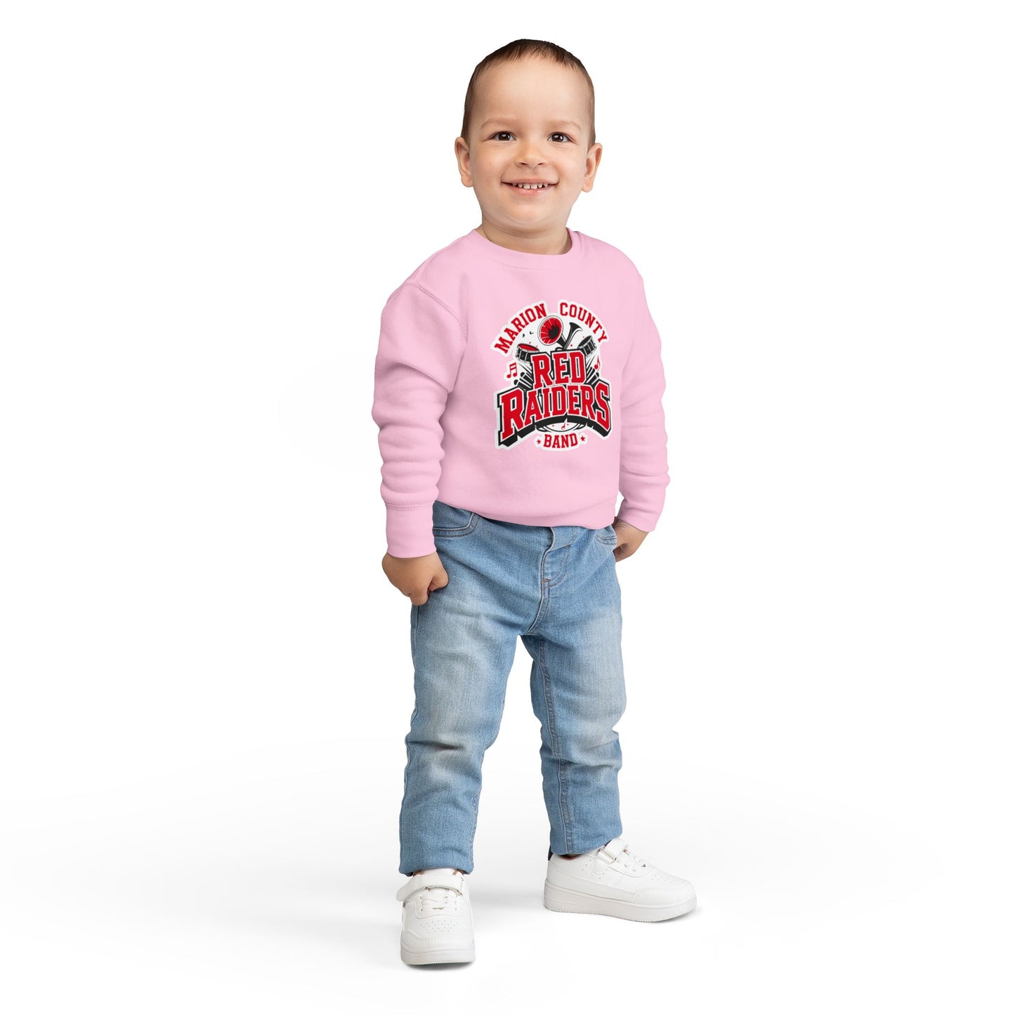 Toddler Crewneck Sweatshirt \ Marion County Red Raiders Band \ MCB2