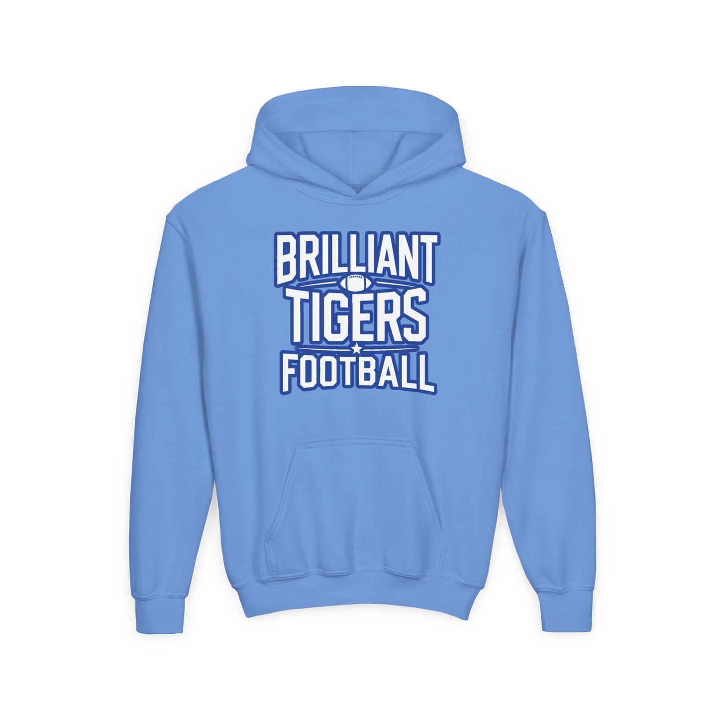 Youth Hoodie Sweatshirt \ Brilliant Tigers Football \ BTF1