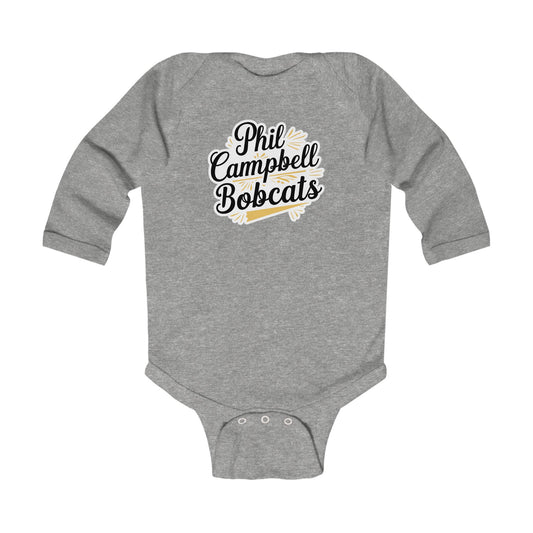 Long Sleeve Baby Bodysuit \ Phil Campbell Bobcats \ PCBG2