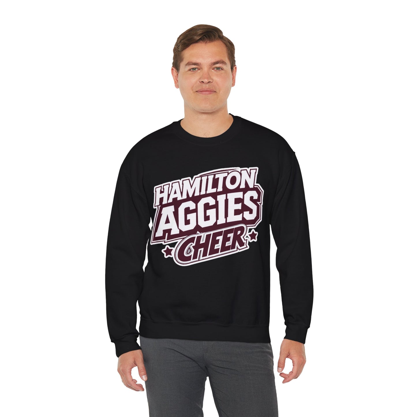 Adult Crewneck Sweatshirt \ Hamilton Aggies Cheer \ HAC1