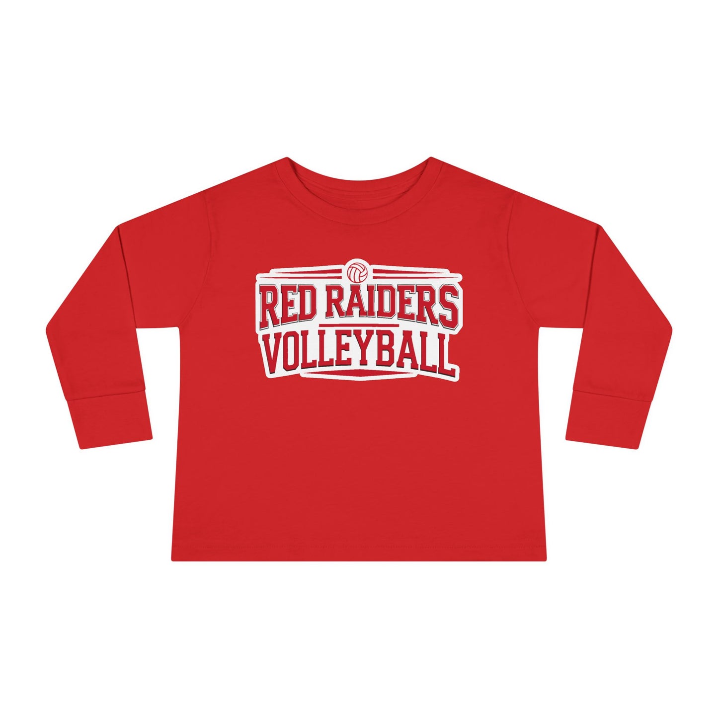 Toddler Long Sleeve Tee \ Marion County Red Raiders Volleyball \ MCV2