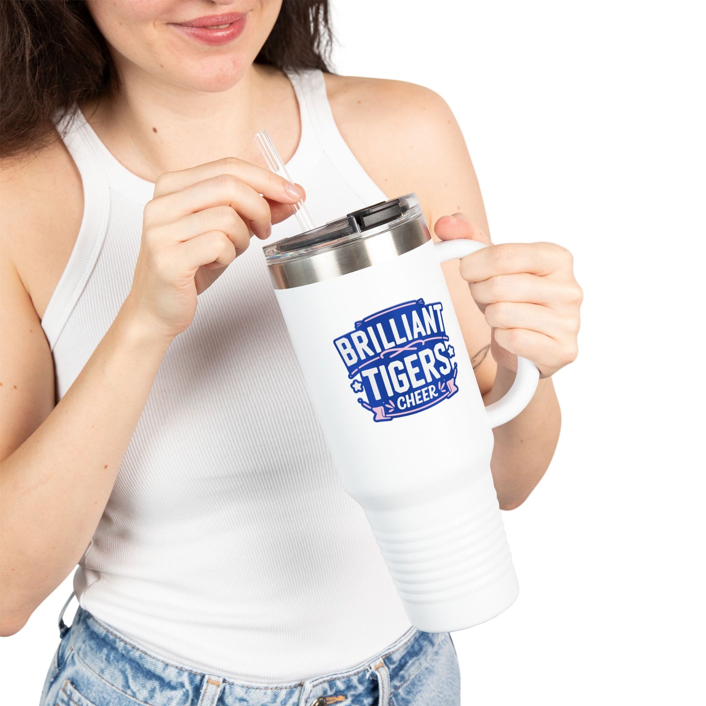 40oz Insulated Tumbler \ Brilliant Tigers Cheer \ BTC2