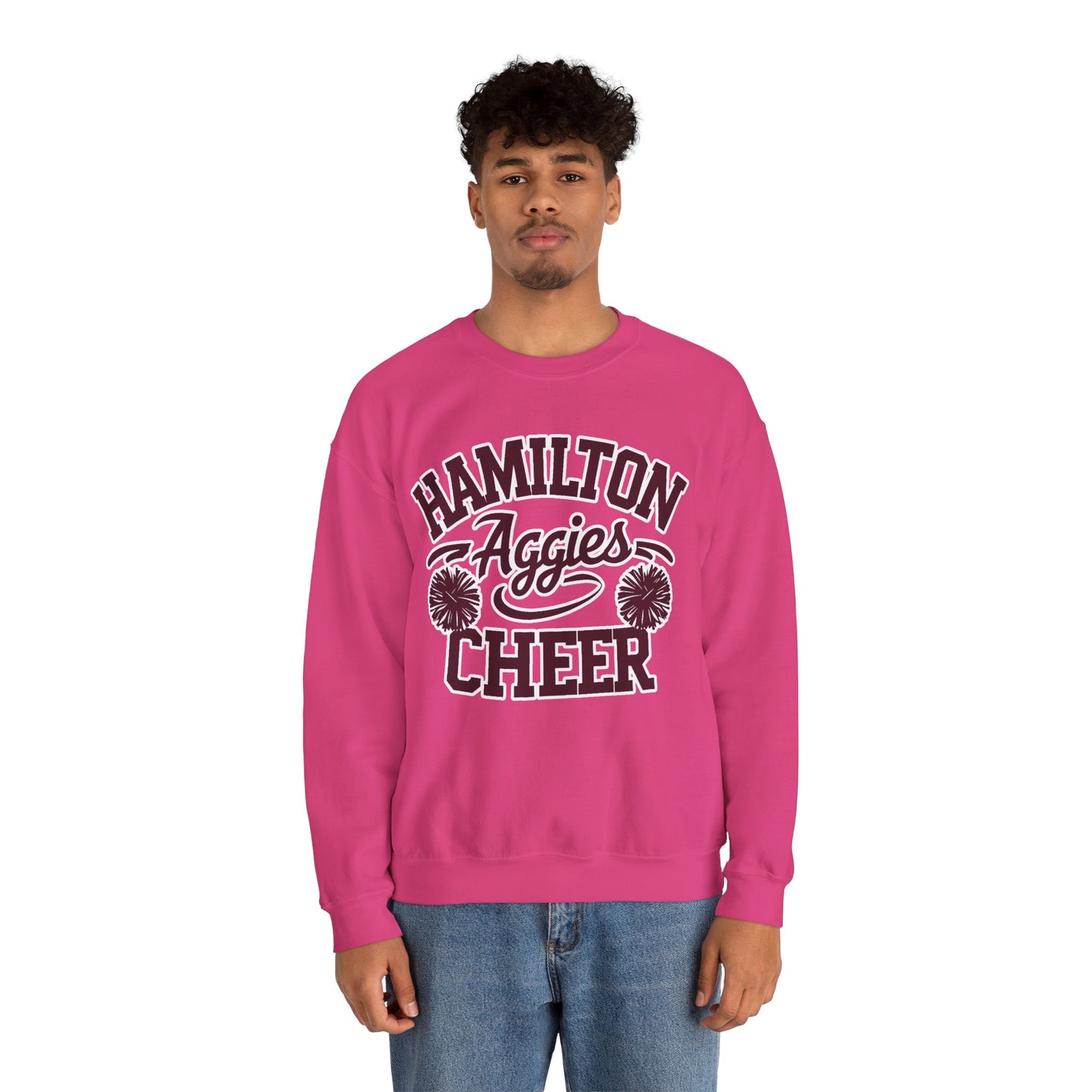 Adult Crewneck Sweatshirt \ Hamilton Aggies Cheer \ HAC2