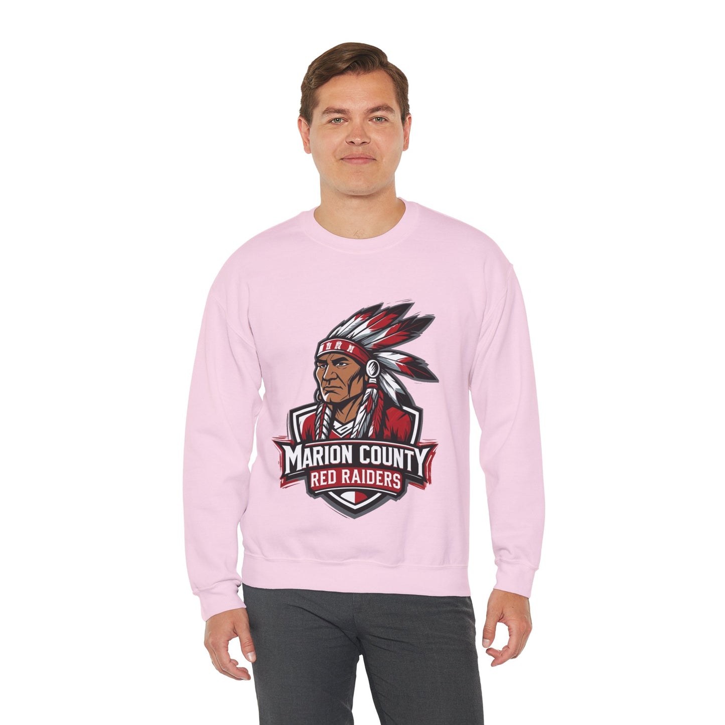 Adult Crewneck Sweatshirt \ Marion County Red Raiders \ MC2