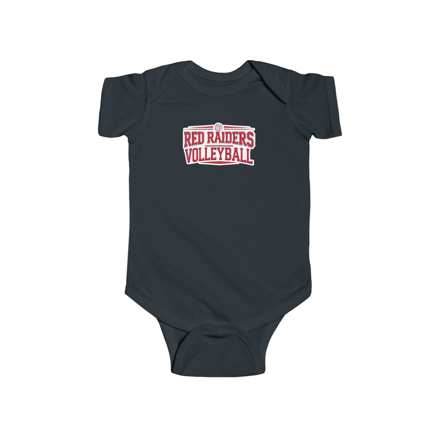 Short Sleeve Baby Bodysuit \ Marion County Red Raiders Volleyball \ MCV2