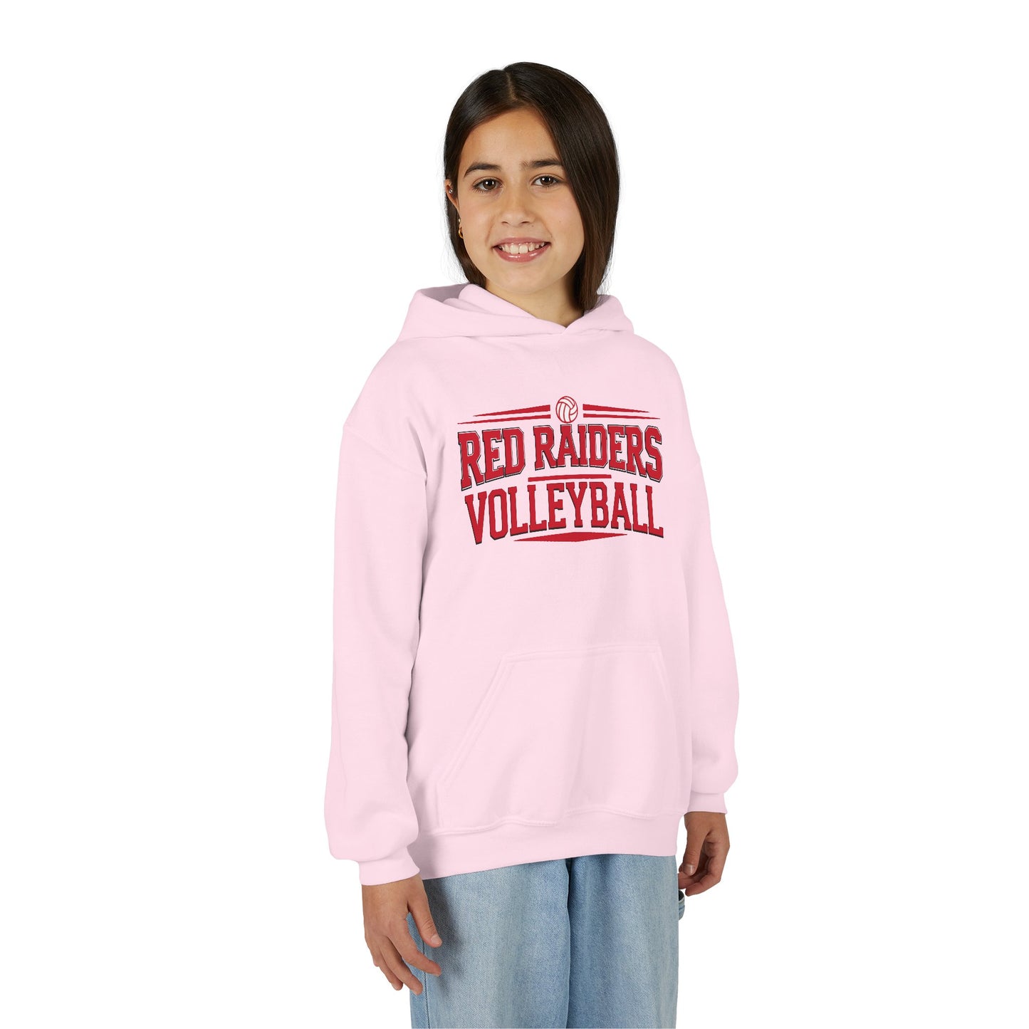 Youth Hoodie Sweatshirt \ Marion County Red Raiders Volleyball \ MCV2