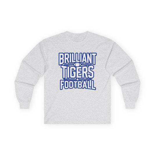 Adult Long Sleeve Tee \ Brilliant Tigers Football \ BTF1