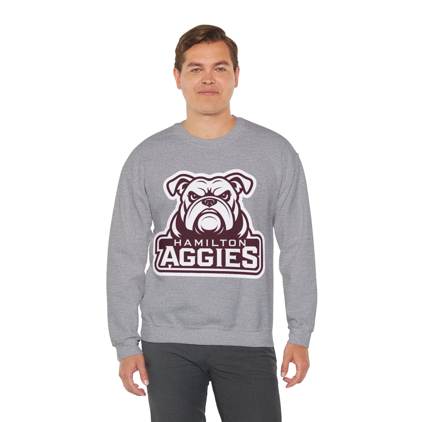Adult Crewneck Sweatshirt \ Hamilton Aggies \ HA4
