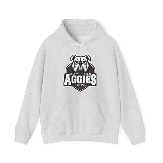 Adult Hoodie Sweatshirt \ Hamilton Aggies Football \ HAF2