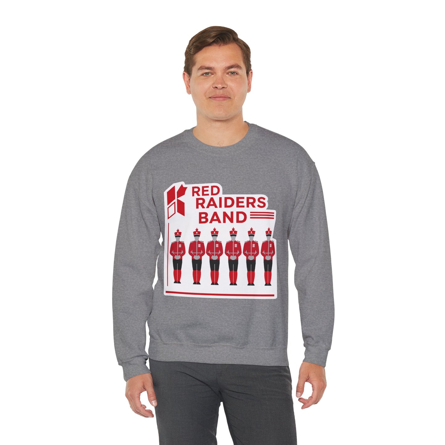 Adult Crewneck Sweatshirt \ Marion County Red Raiders Band \ MCB1