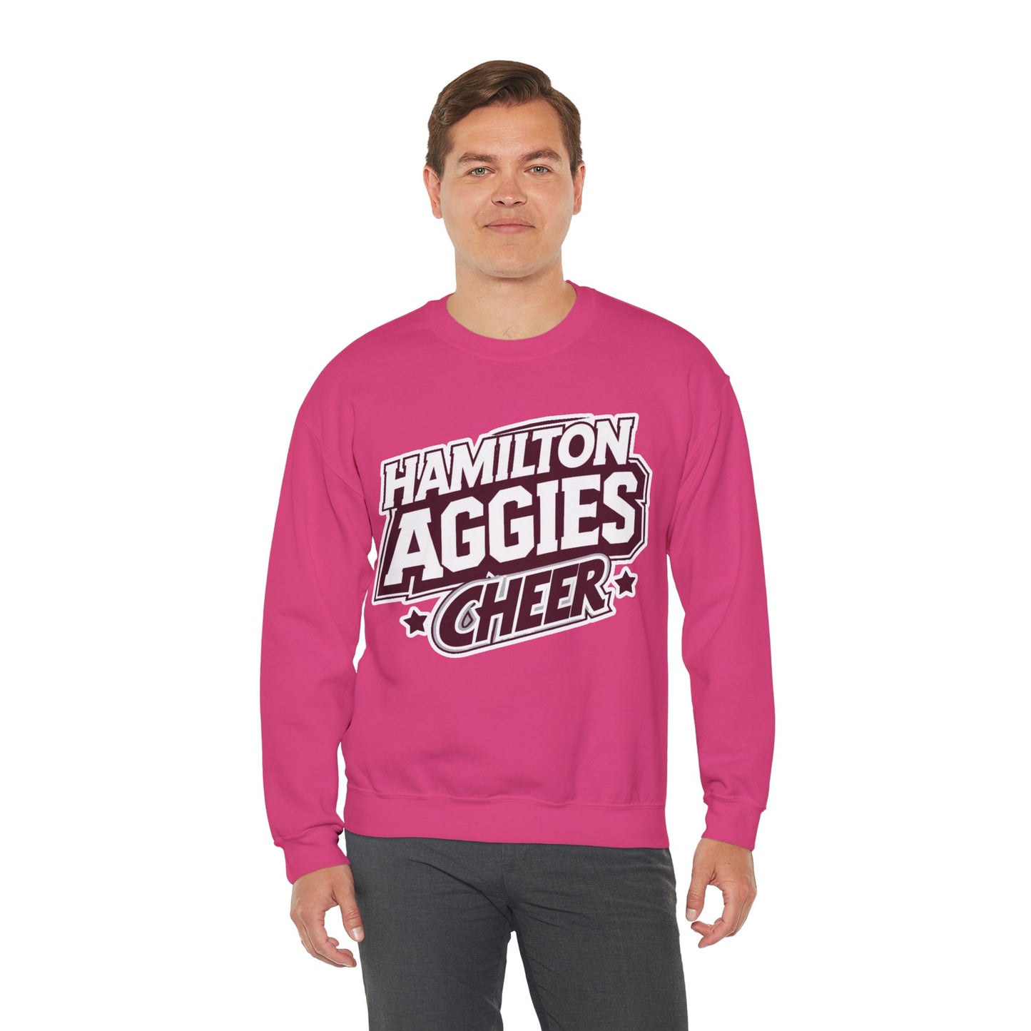 Adult Crewneck Sweatshirt \ Hamilton Aggies Cheer \ HAC1