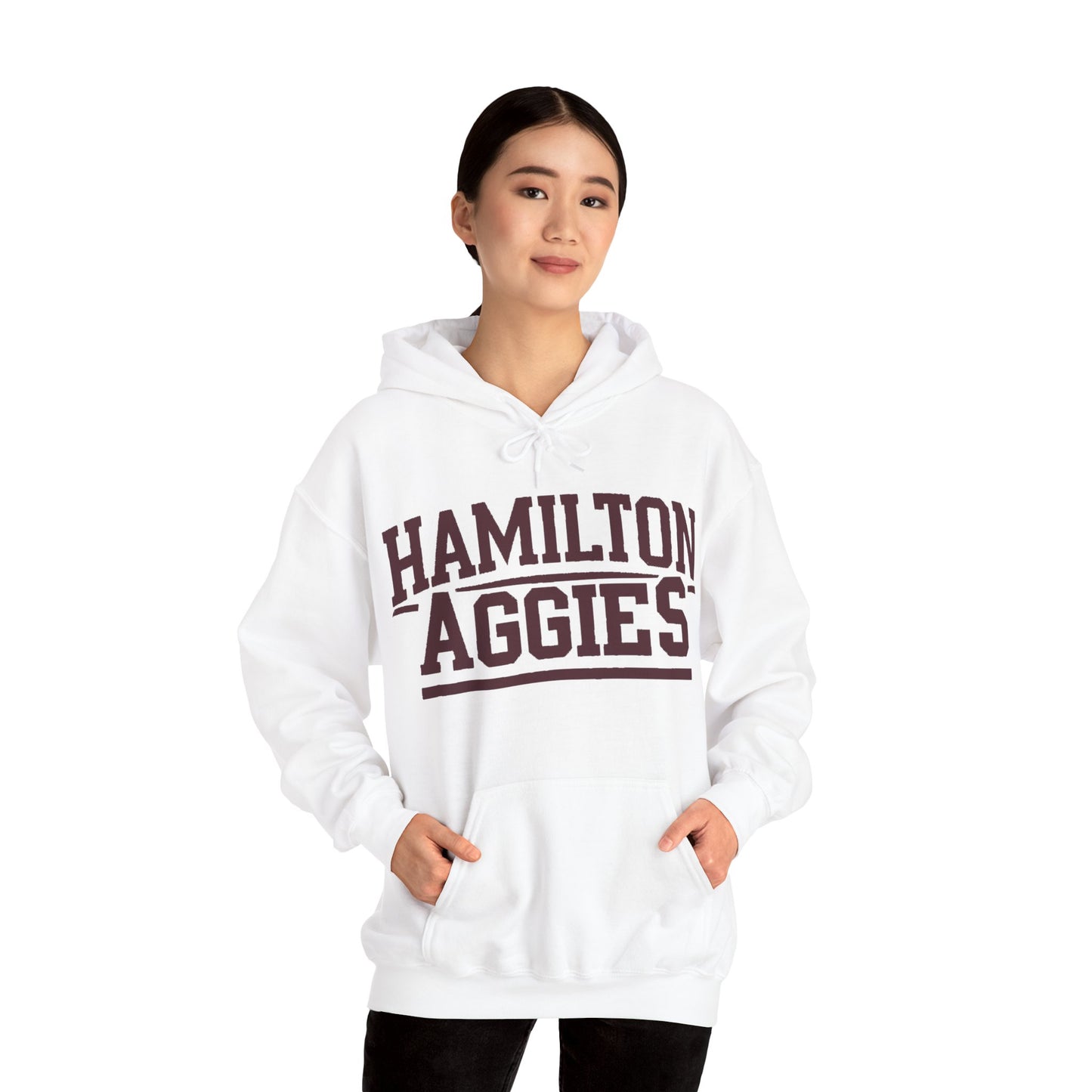 Adult Hoodie Sweatshirt \ Hamilton Aggies \ HA2