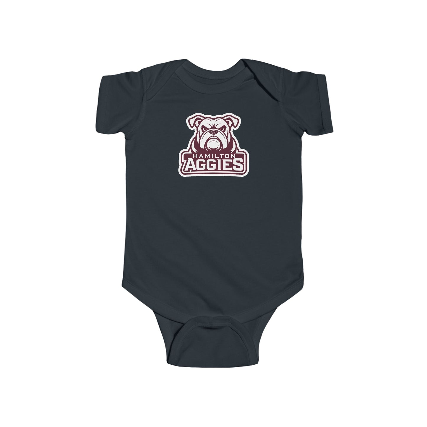 Short Sleeve Baby Bodysuit \ Hamilton Aggies \ HA4
