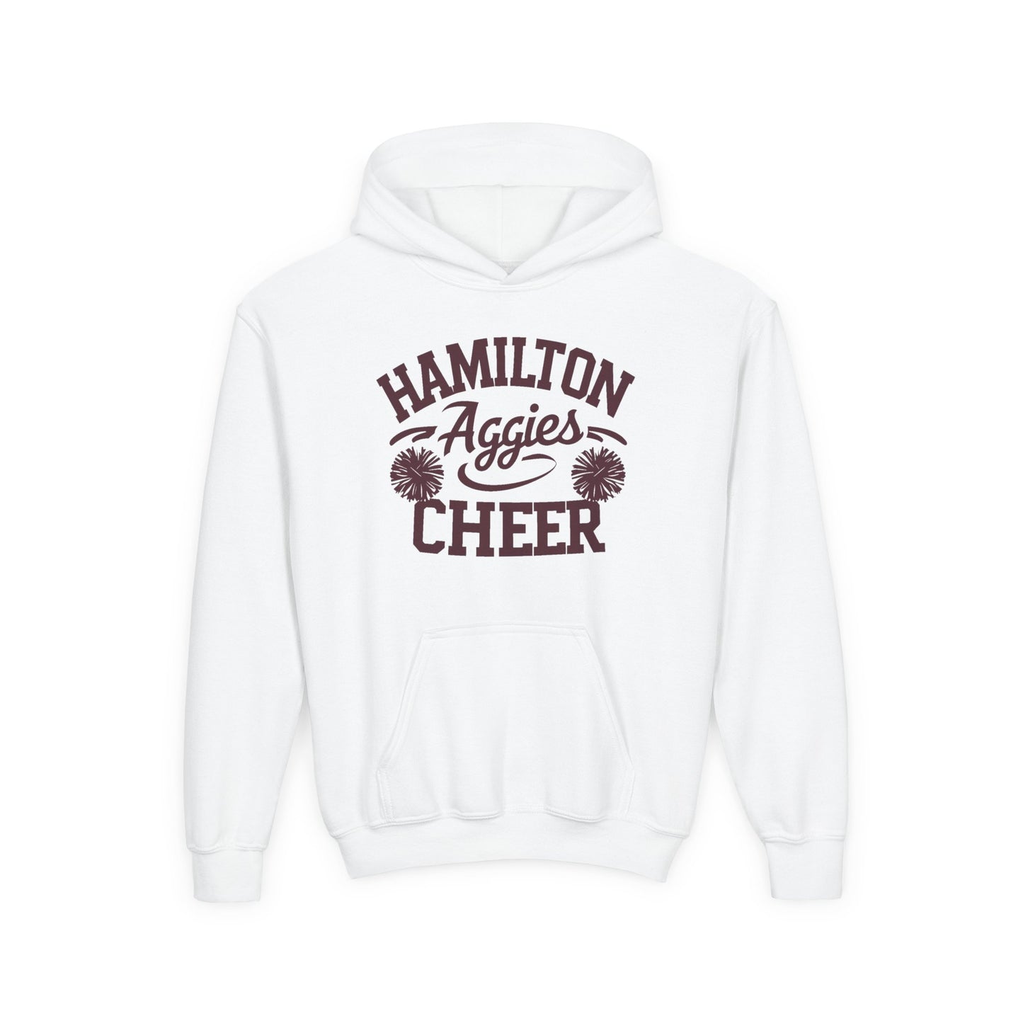 Youth Hoodie Sweatshirt \ Hamilton Aggies Cheer \ Style HAC2