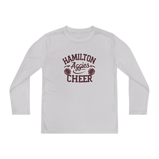 Youth Long Sleeve Tee \ Hamilton Aggies Cheer \ Style HAC2