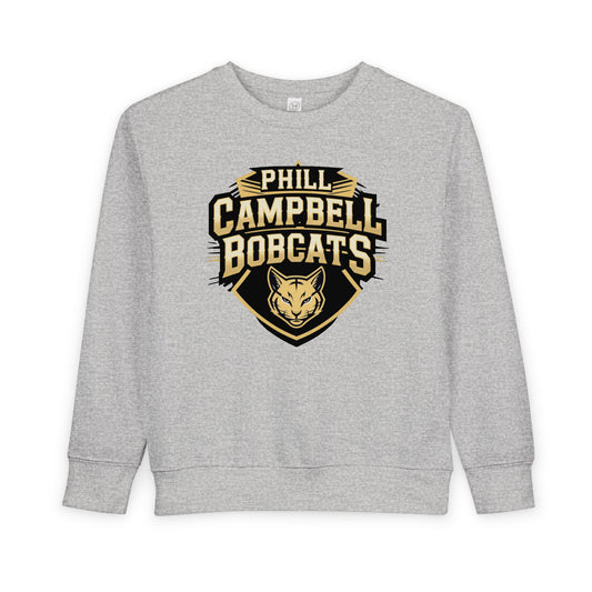 Toddler Crewneck Sweatshirt \ Phill Campbell Bobcats \ PCB1