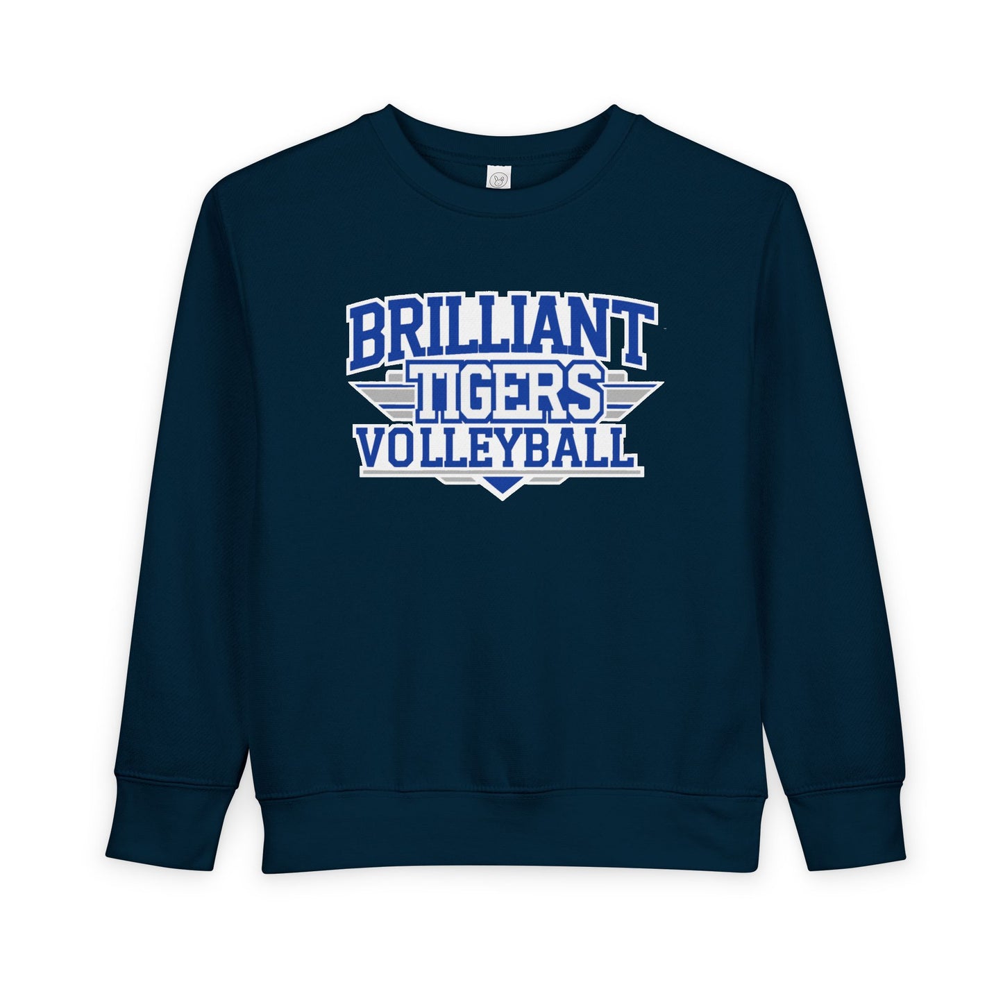 Toddler Crewneck Sweatshirt \ Brilliant Tigers Volleyball \ BTV2