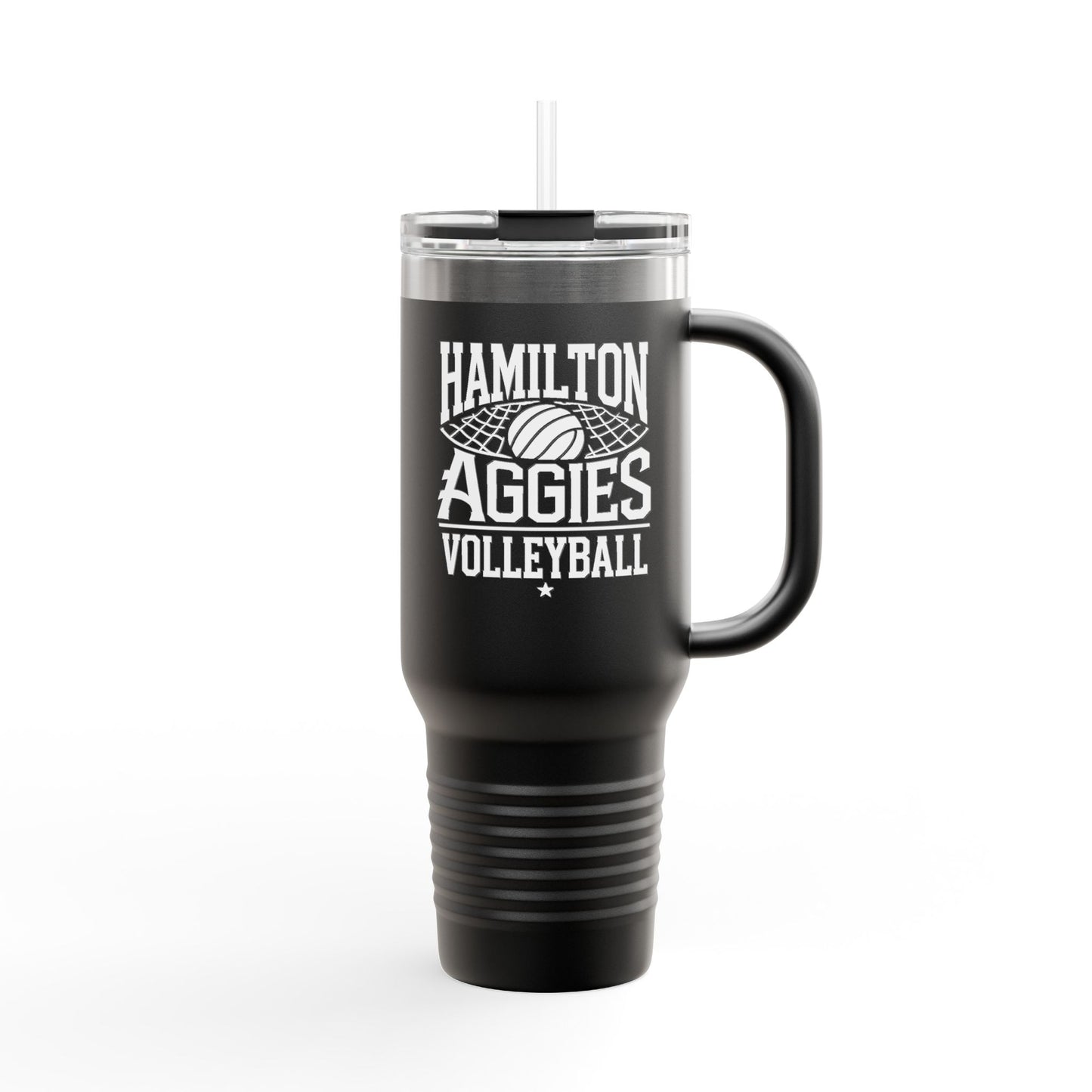 40oz Insulated Tumbler \ Hamilton Aggies Volleyball \ HAV2