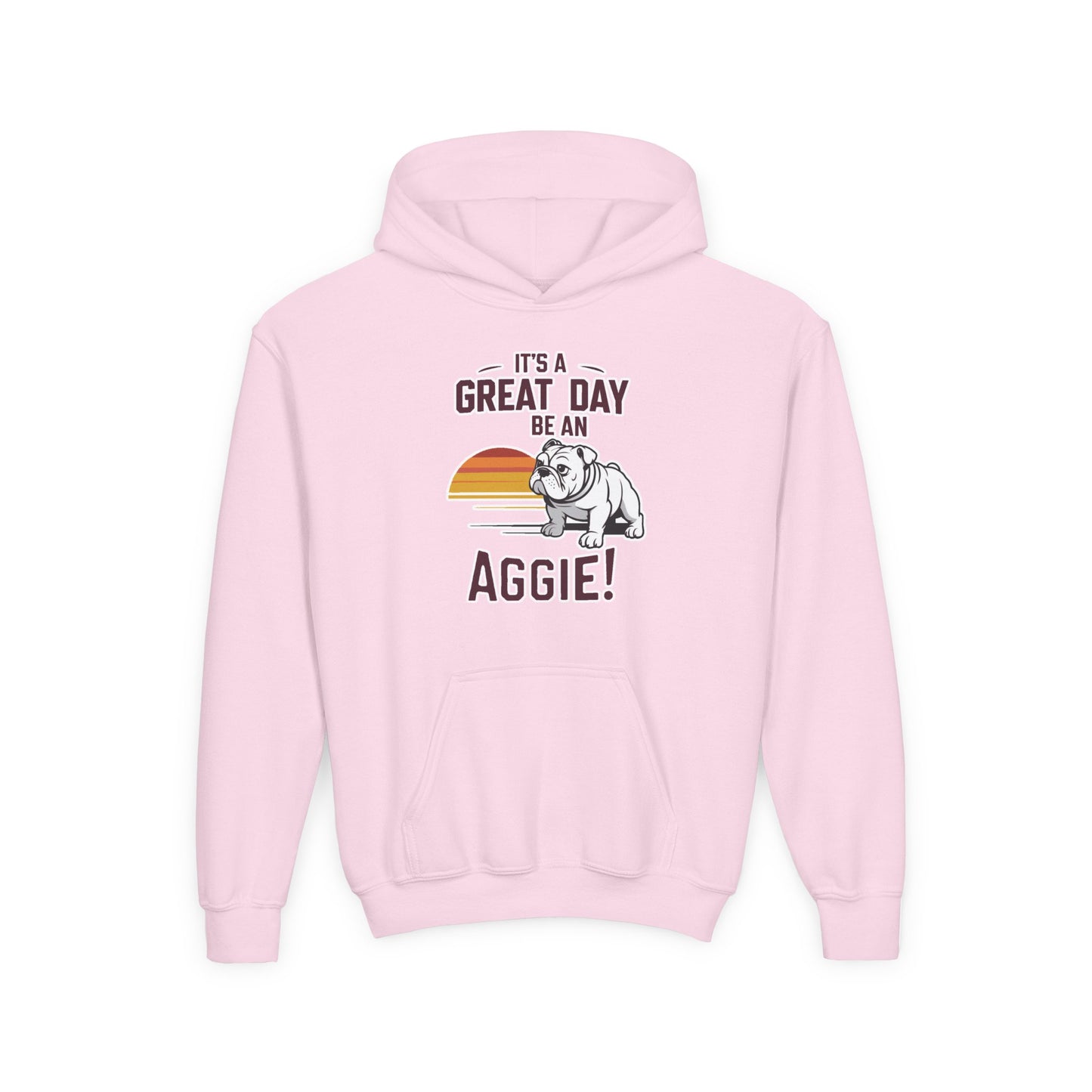 Youth Hoodie Sweatshirt \ It's a Great Day to be an Aggie! \ GDA3