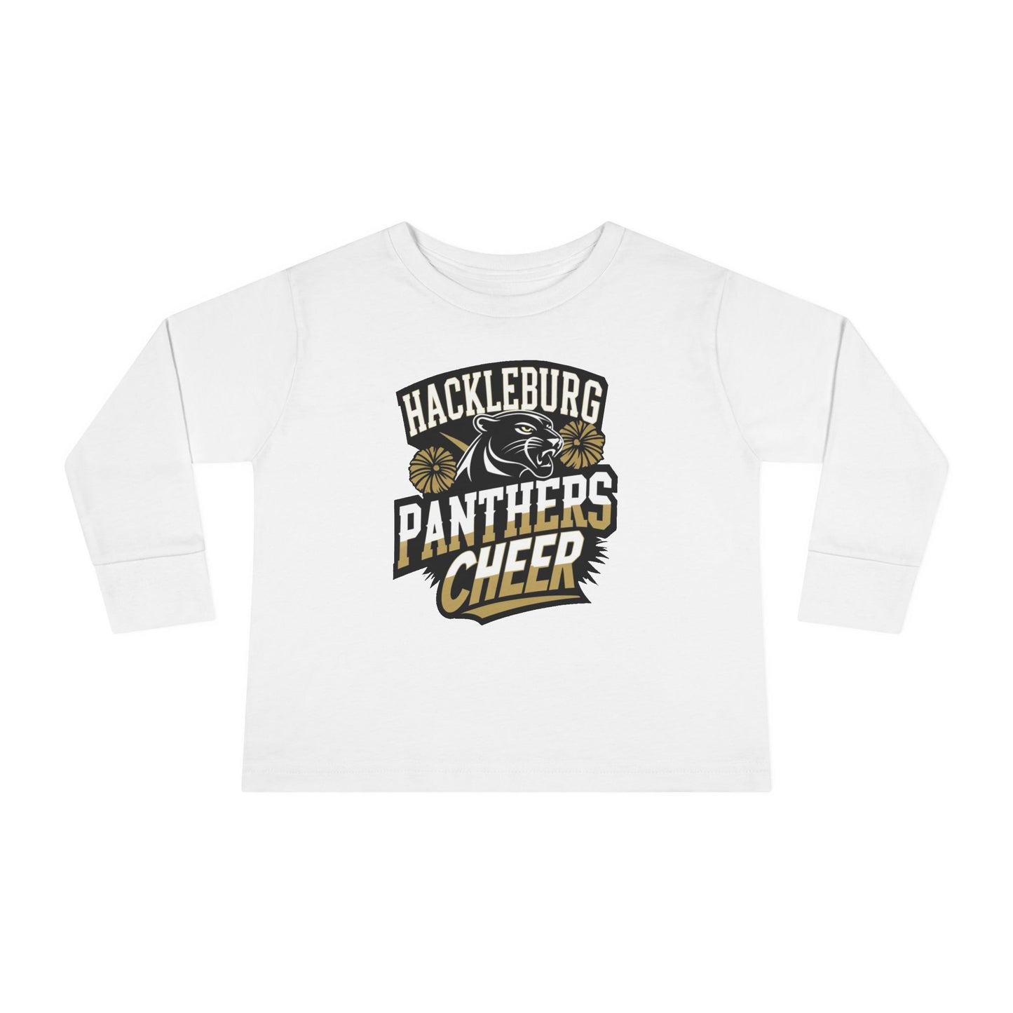 Toddler Long Sleeve Tee \ Hackleburg Panthers Cheer \ HPC1