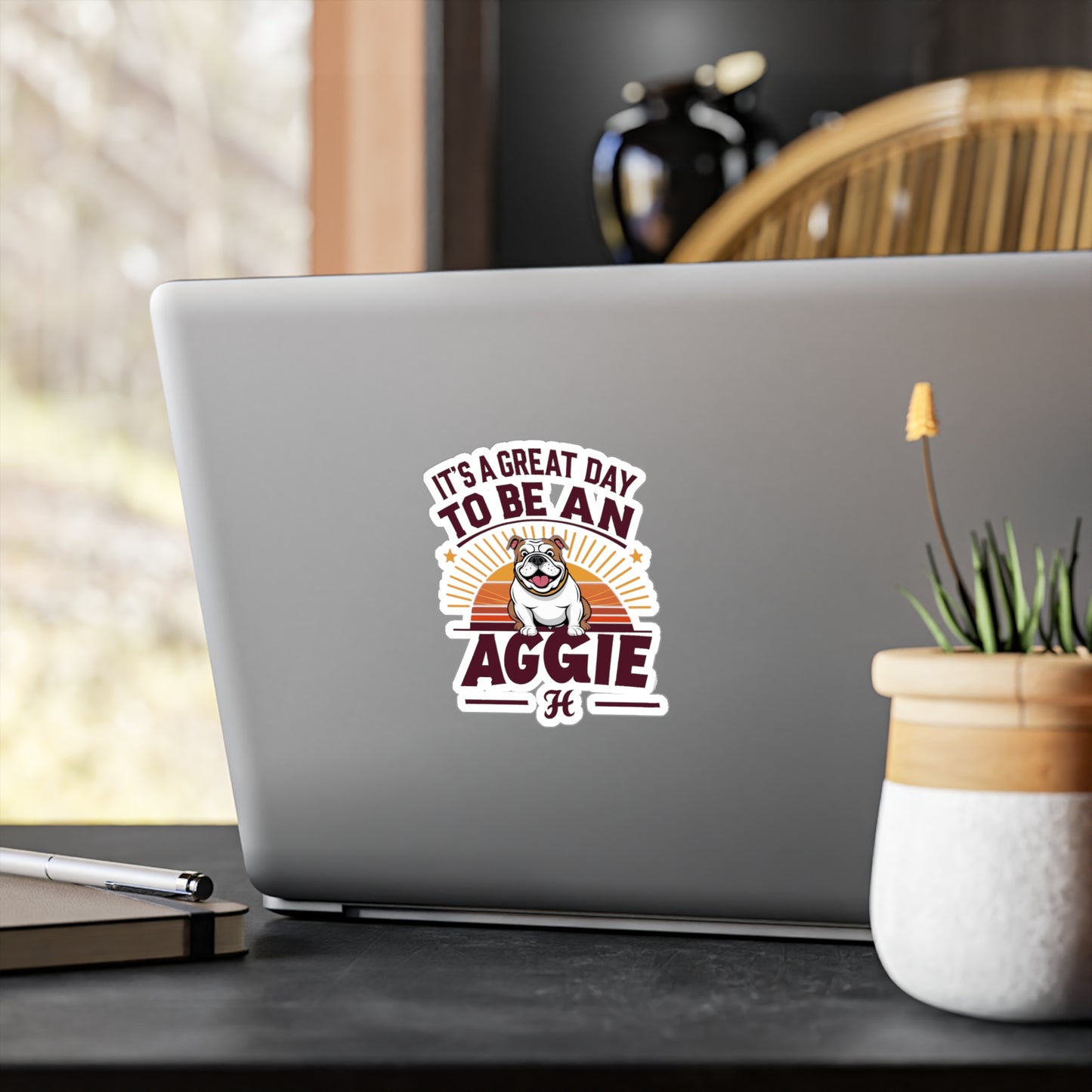 Kiss-Cut Vinyl Decal \ It's a Great Day to be an Aggie! \ GDA2