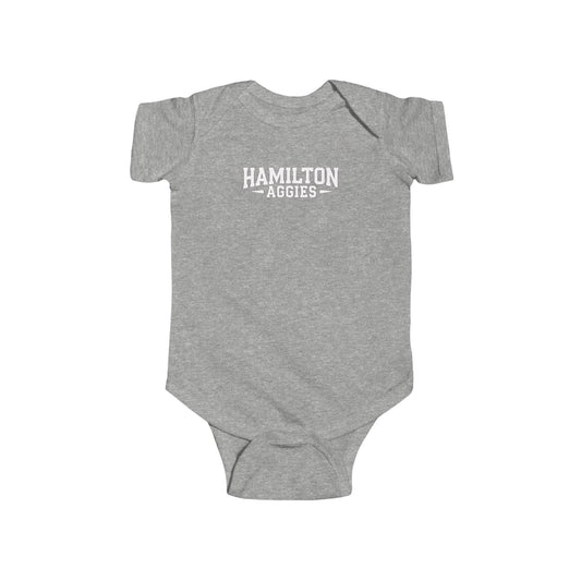 Short Sleeve Baby Bodysuit \ Hamilton Aggies \ HA3