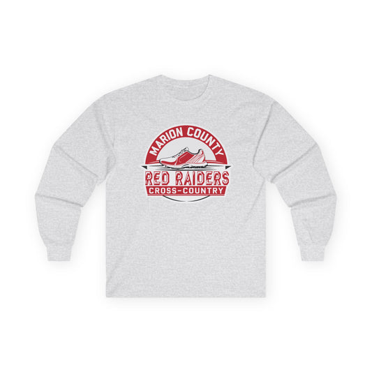 Adult Long Sleeve Tee \ Marion County Red Raiders Cross-Country \ MCCC1