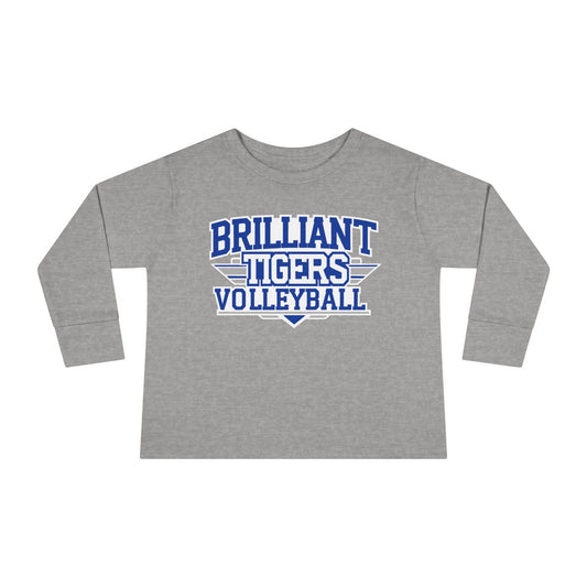 Toddler Long Sleeve Tee \ Brilliant Tigers Volleyball \ BTV2