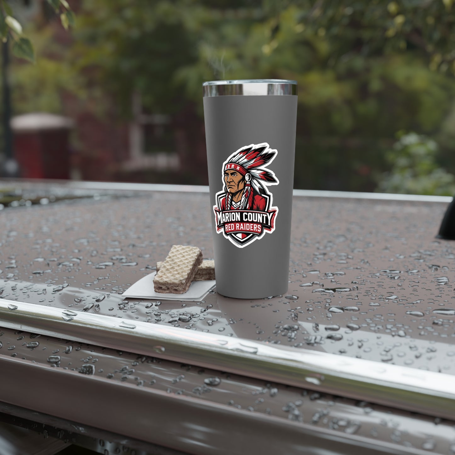 22oz Copper Insulated Tumbler \ Marion County Red Raiders \ MC2