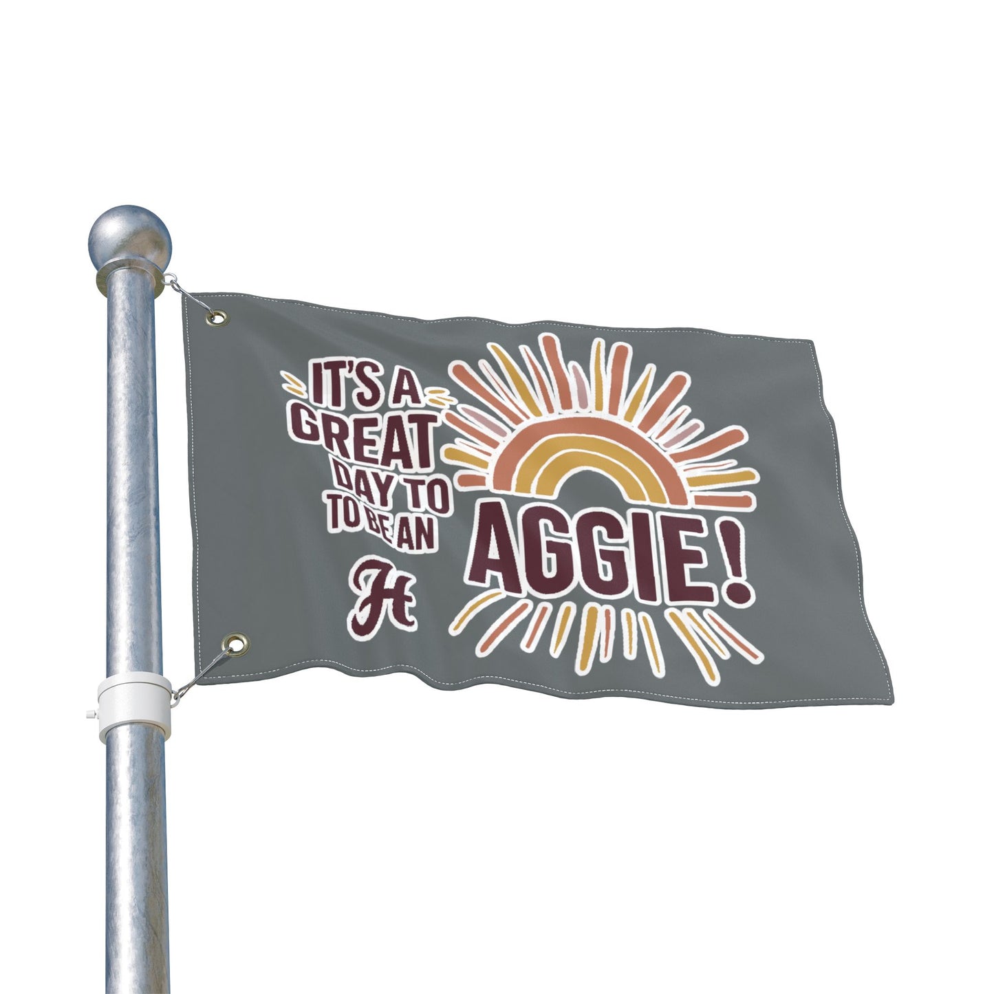 Double Sided Flag \ It's a Great Day to be an Aggie! \ GDA1