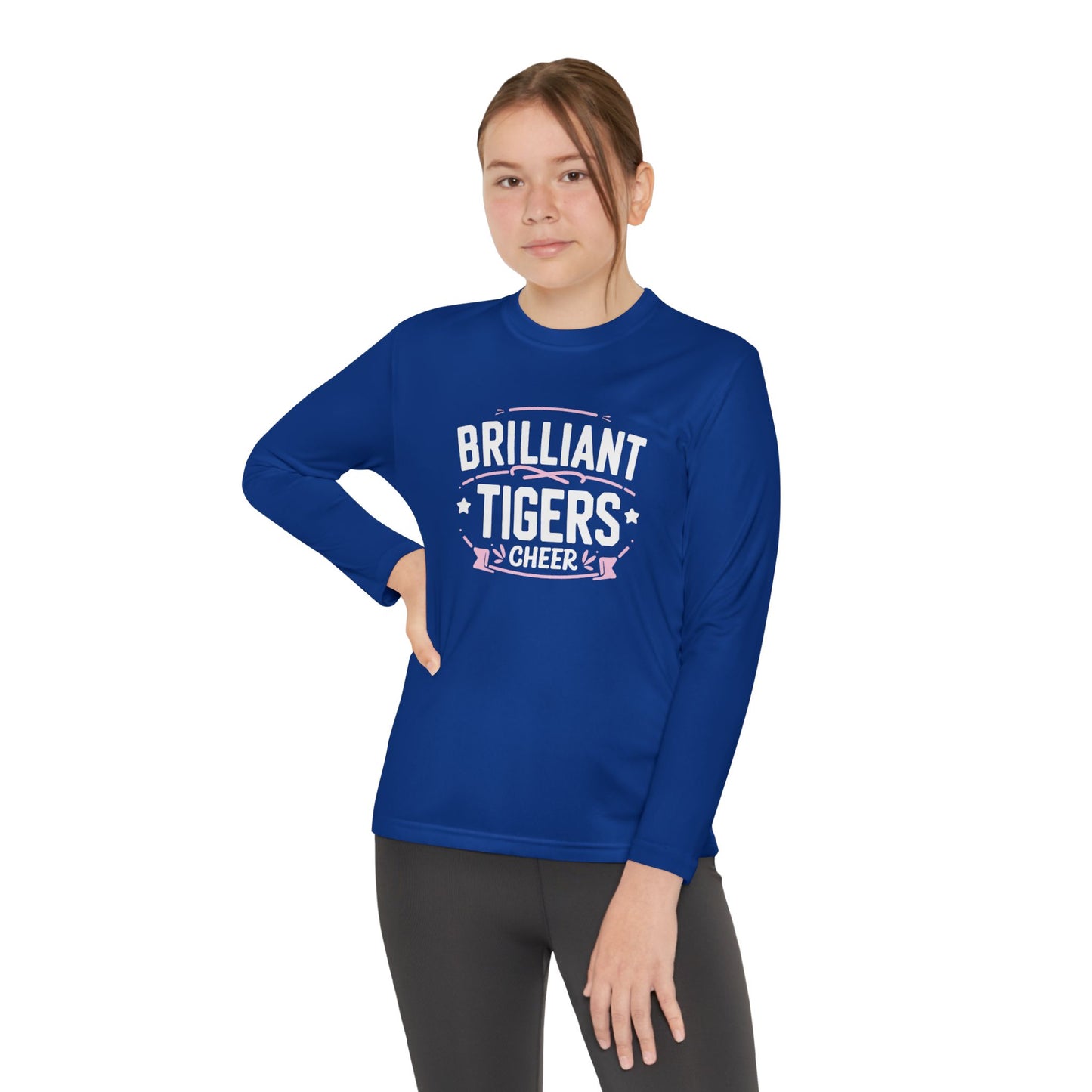 Youth Long Sleeve Tee \ Brilliant Tigers Cheer \ BTC2