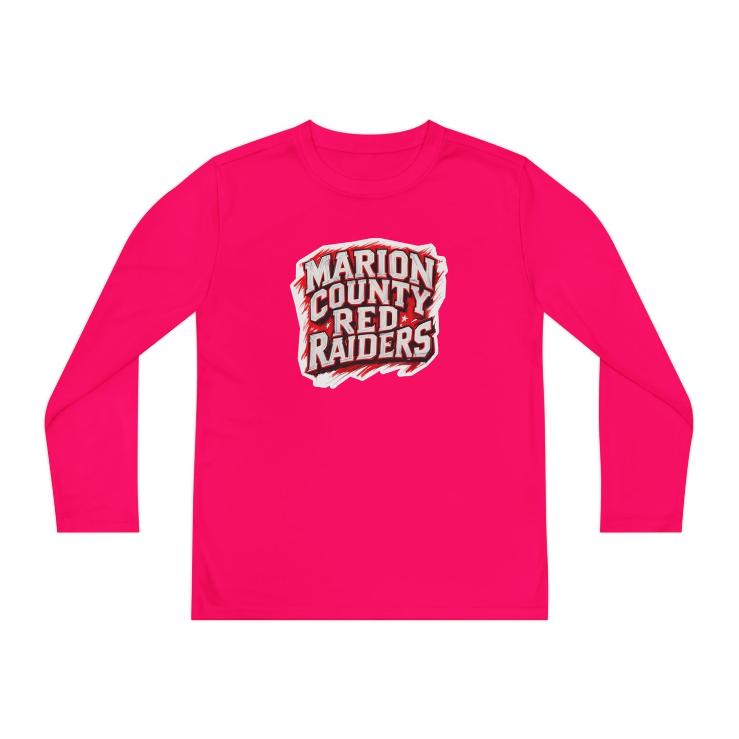 Youth Long Sleeve Tee \ Marion County Red Raiders \ MC1