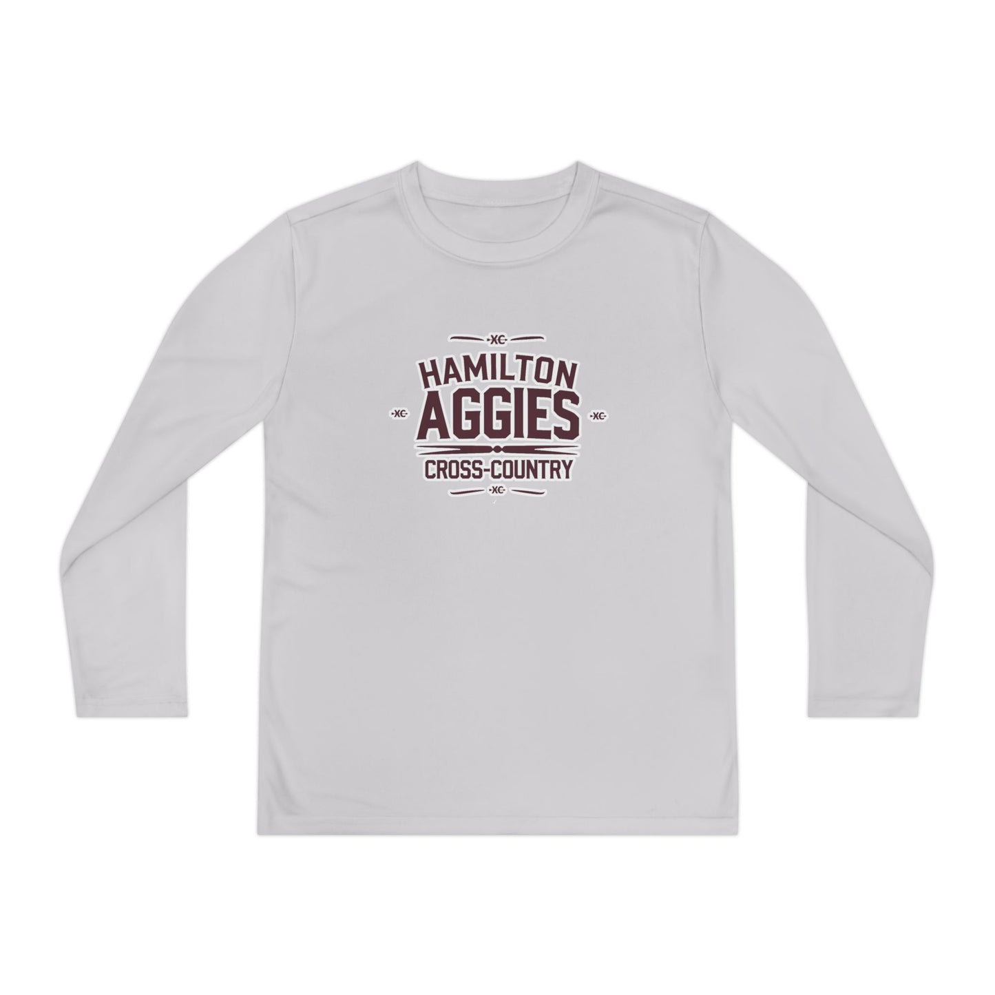 Youth Long Sleeve Tee \ Hamilton Aggies Cross-Country \ HCC1