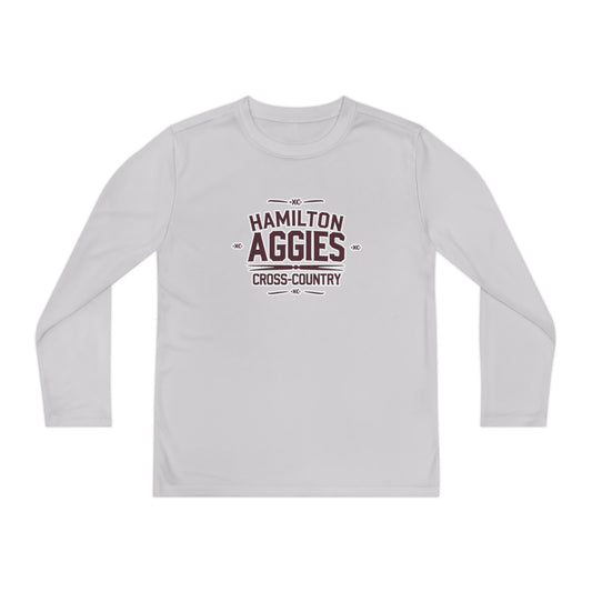 Youth Long Sleeve Tee \ Hamilton Aggies Cross-Country \ HCC1