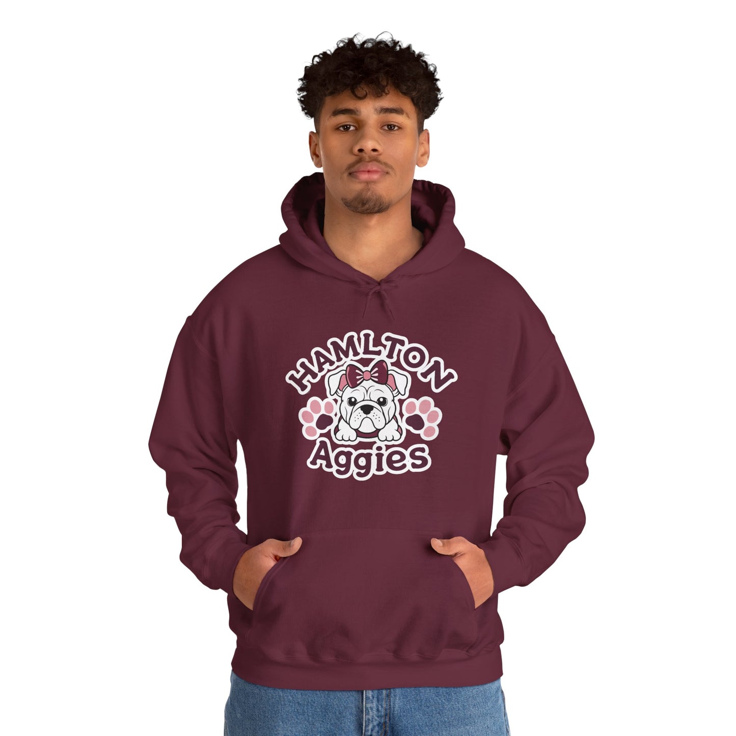 Adult Hoodie Sweatshirt \ Hamilton Aggies \ HAG3