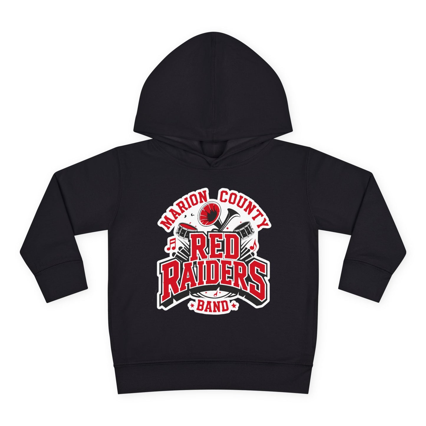 Toddler Hoodie Sweatshirt \ Marion County Red Raiders Band \ MCB2