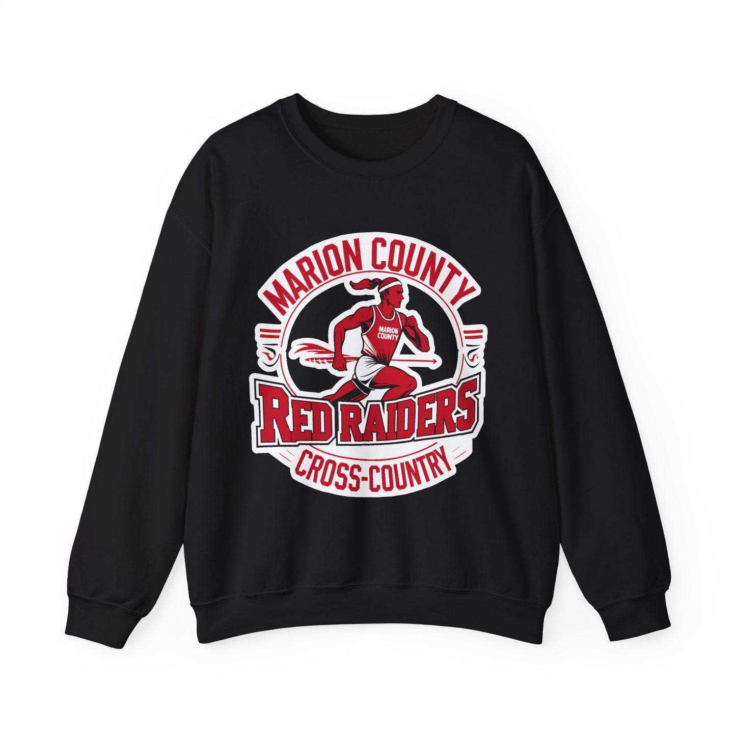 Adult Crewneck Sweatshirt \ Marion County Red Raiders Cross-Country \ MCCC2