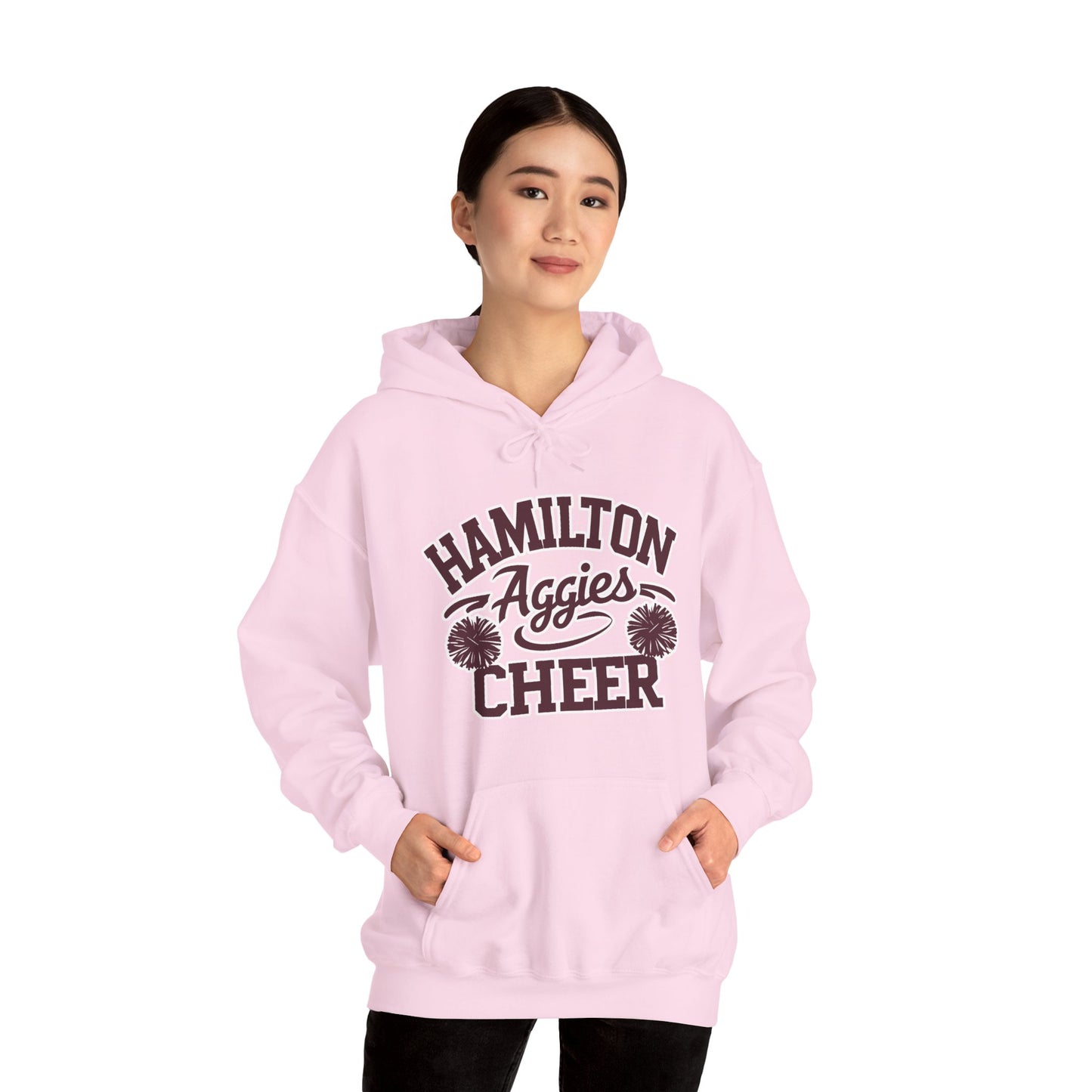 Adult Hoodie Sweatshirt \ Hamilton Aggies Cheer \ HAC2
