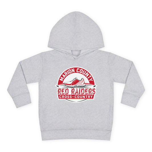Toddler Hoodie Sweatshirt \ Marion County Red Raiders Cross-Country \ MCCC1